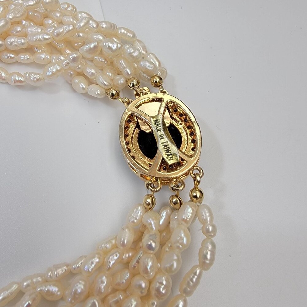 Vintage Multi-Strand Baroque Freshwater Pearls Necklace - Picture 4 of 5